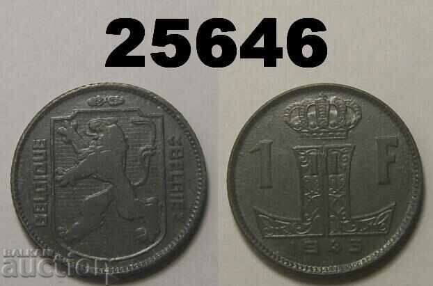 Belgia 1 Franc 1943