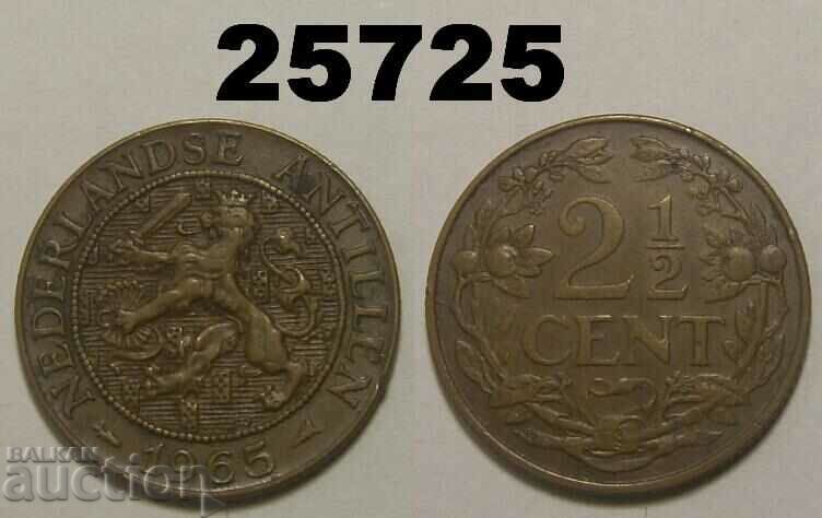 Netherlands Antilles 2 1/2 cent 1965