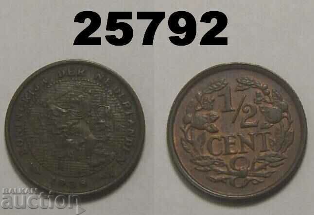 Ολλανδία 1/2 σεντ 1938