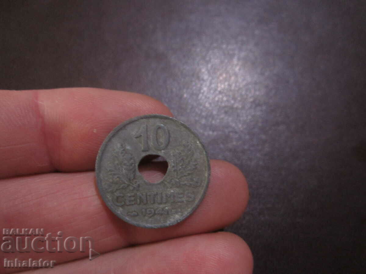 1941 10 centimeters ZINC - OCCUPATION