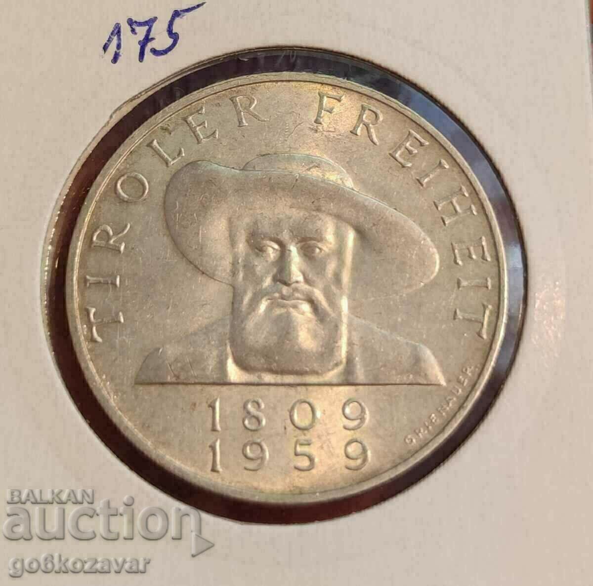 Австрия 25 шилинга 1959г Сребро UNC Австрия 25 шилинга 1959г Сребро UNC