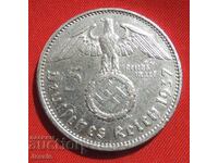 5 Reichsmarks 1937 Un argint german