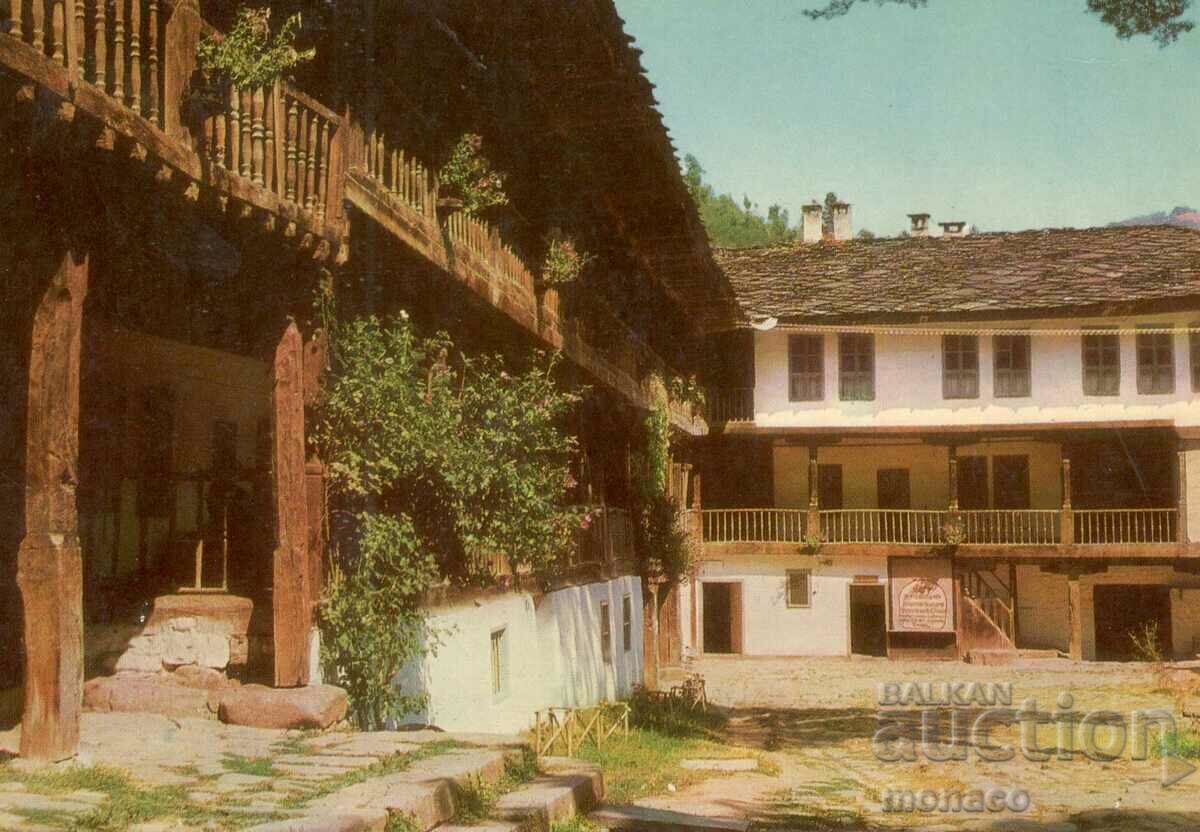 Old postcard - Troyan, Troyan monastery