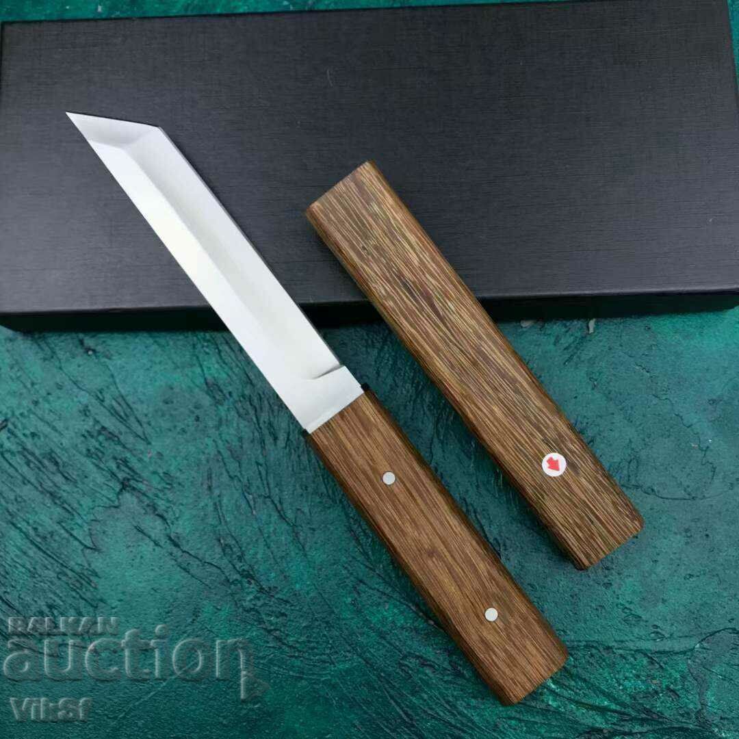 High class Japanese TANTO knife KIBU JP06 WOOD, Steel D2, HRC with price 100.00 BGN | € 51.13