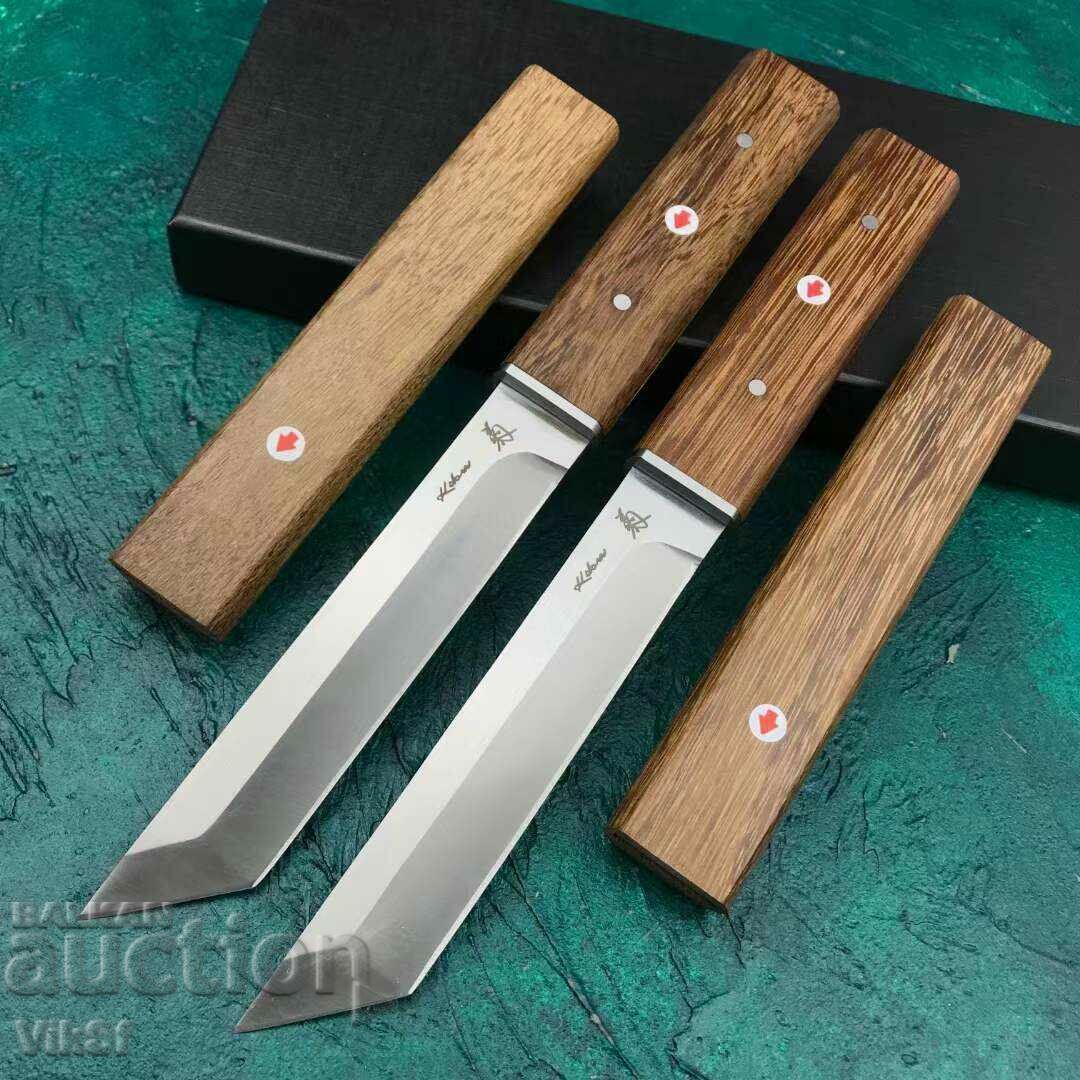 Delivery of High class Japanese TANTO knife KIBU JP06 WOOD, Steel D2, HRC