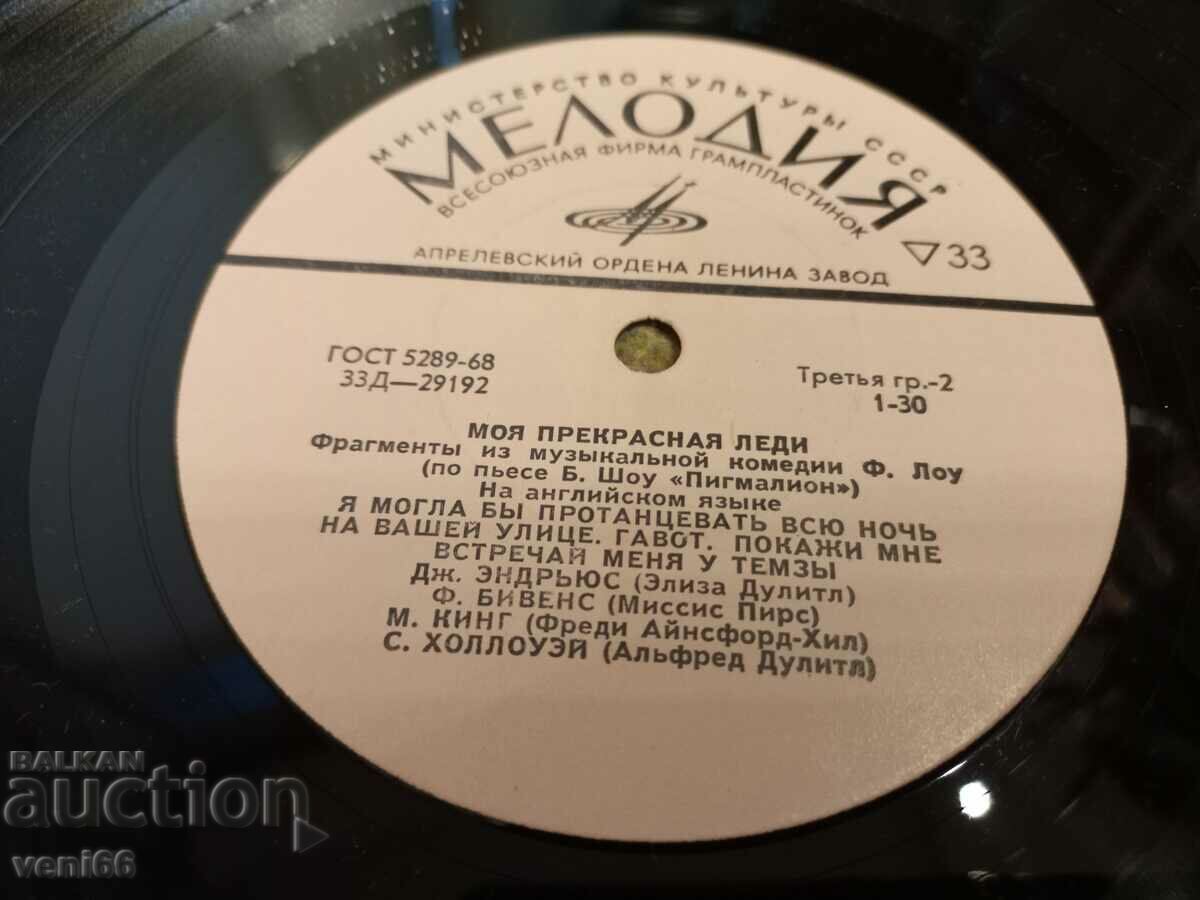 Auction Gramophone plate - medium format Auction Gramophone plate - medium format