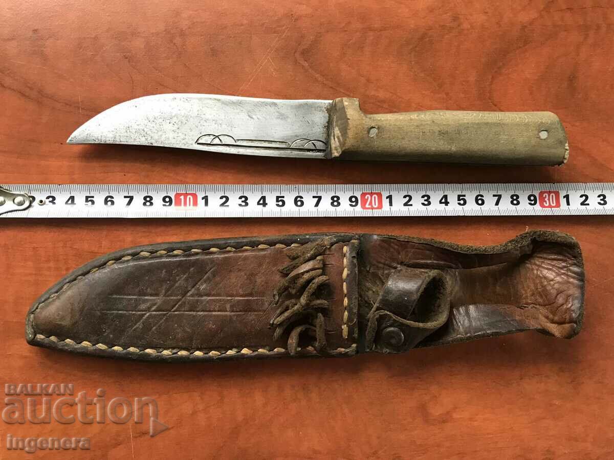 KNIFE BLADE WITH LEATHER CANIA ORNAMENTS with price 75.00 BGN | € 38.35 KNIFE BLADE WITH LEATHER CANIA ORNAMENTS with price 75.00 BGN | € 38.35