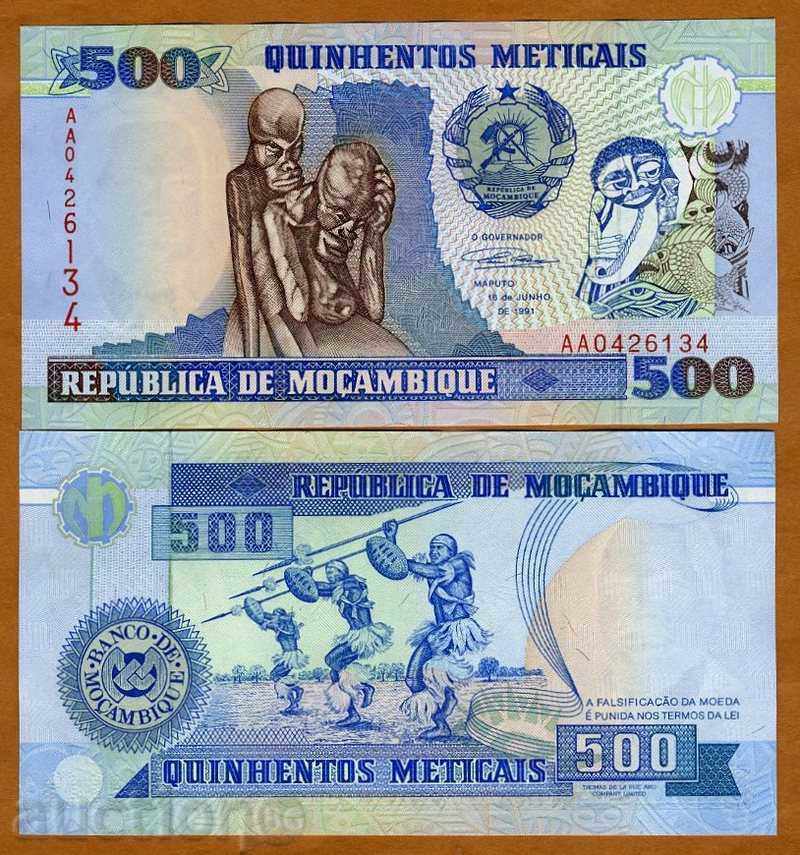 SORBAS AUCTIONS MOZAMBIC 500 MECKS 1991 UNC