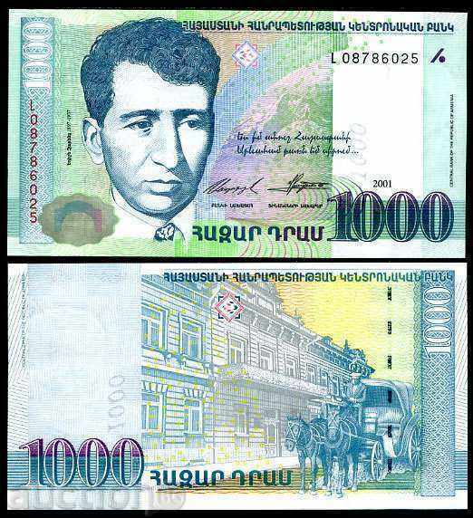 Zorba LICITAȚII ARMENIA 1000 DRAM 2001 UNC