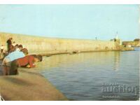 Old postcard - Michurin, the Breakwater