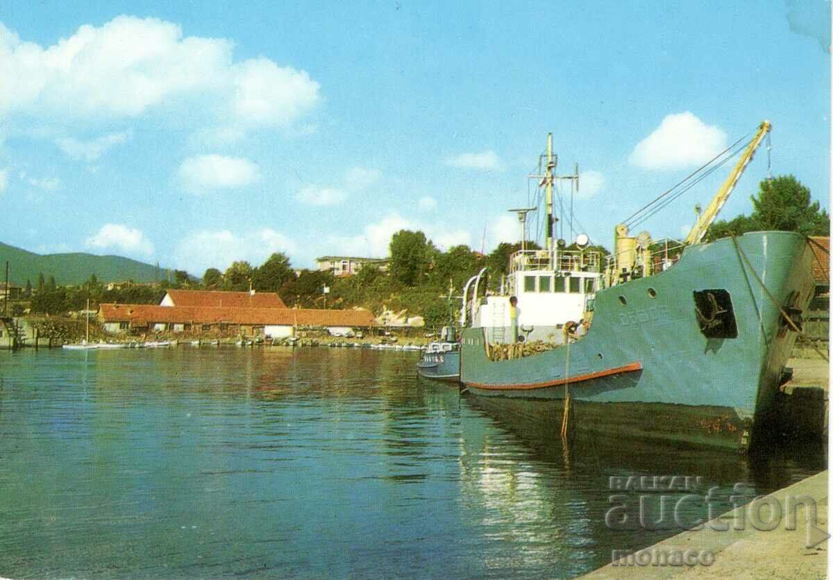 Old Postcard - Michurin, The Harbor