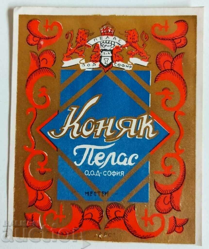 1940 COGNAC PELLAS STICLA DE ALCOOL LABEL REGAL