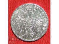 1 florin 1876 Austria-Hungary silver