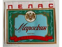 1940s MARASKIN PALACE ROYAL LABEL ALCOHOL BOTTLE