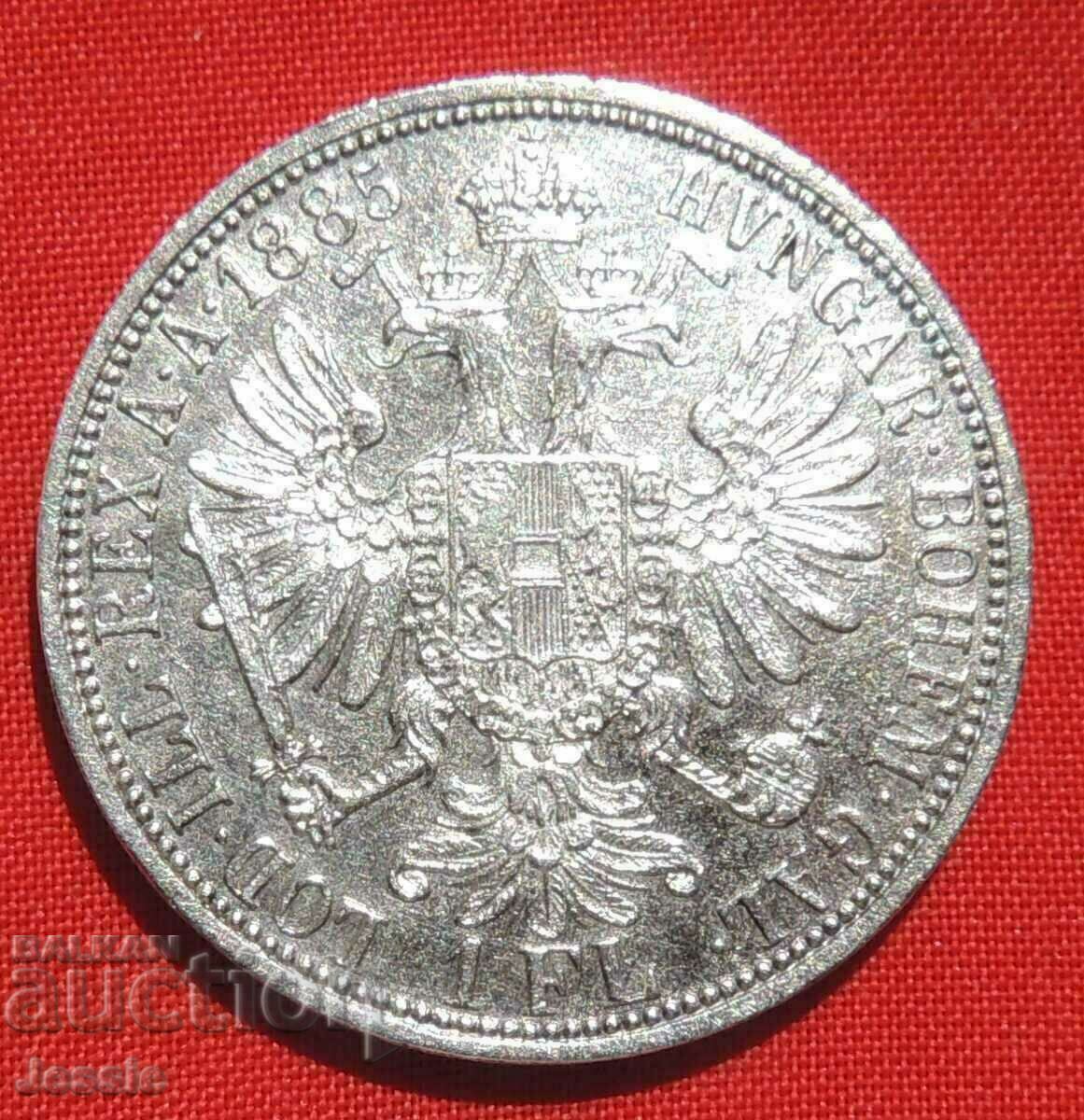 1 florin 1885 Austria-Hungary silver