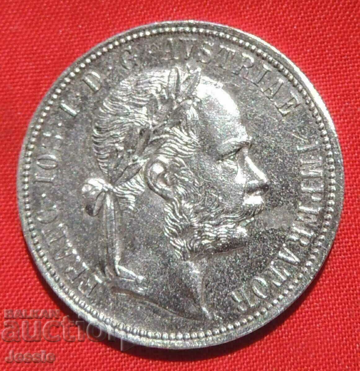 1 Florin 1885 Austro-Hungary QUALITY COMPARE AND JUDGE! with price € 37.40 | 73.15 BGN 1 Florin 1885 Austro-Hungary QUALITY COMPARE AND JUDGE! with price € 37.40 | 73.15 BGN