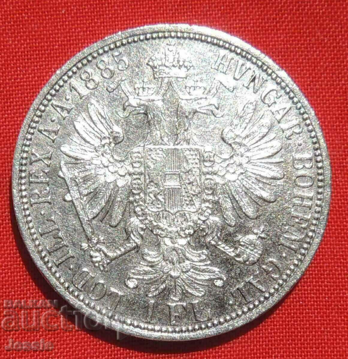 1 florin 1884 Austria-Hungary QUALITY COMPARE AND EVALUATE !