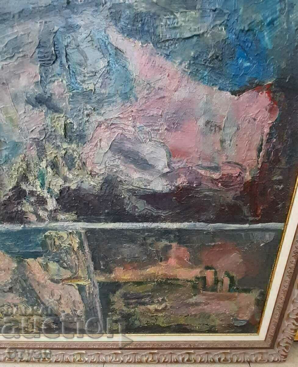 Δημοπρασία Πίνακας-Nikola Daskalov (1941-2010), λάδι, 70x70cm, πιστοποιητικό