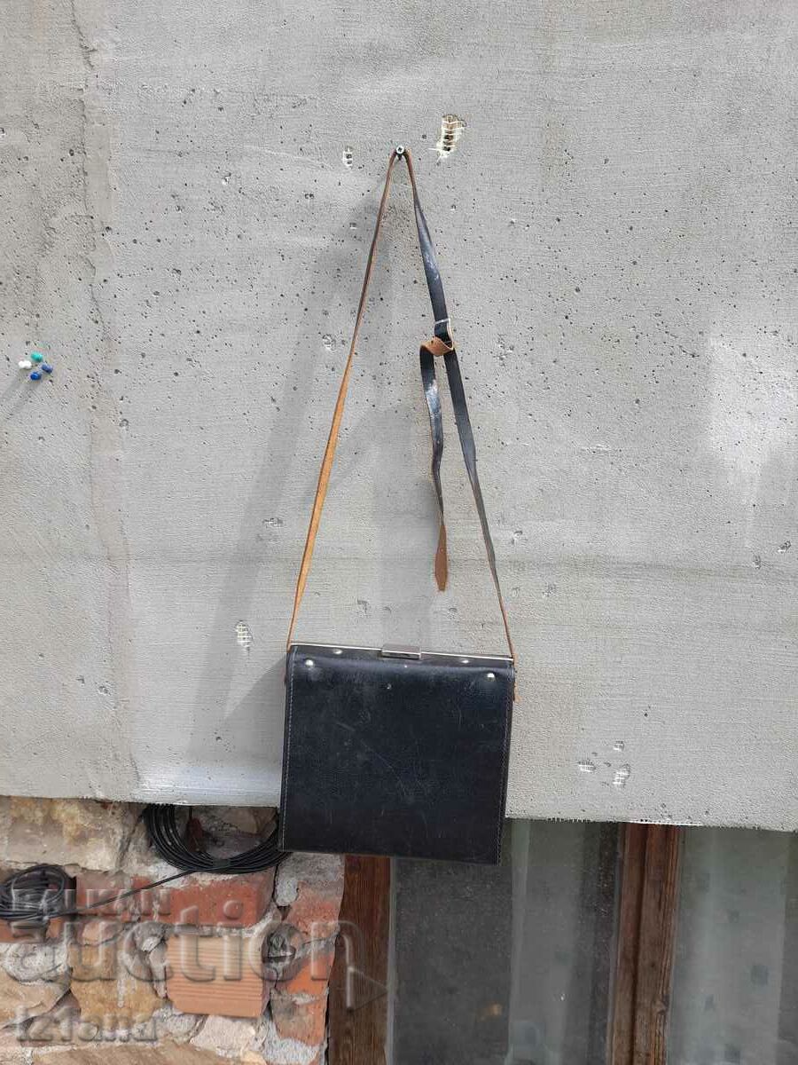 Old leather bag, case
