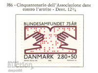 1986. Дания. 75-та годишнина на Датското дружество на слепи.