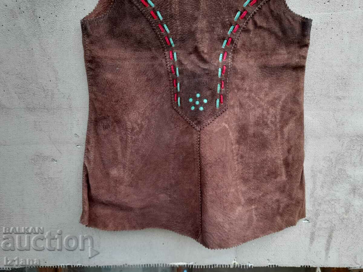 Auction  Old children's leather cloth