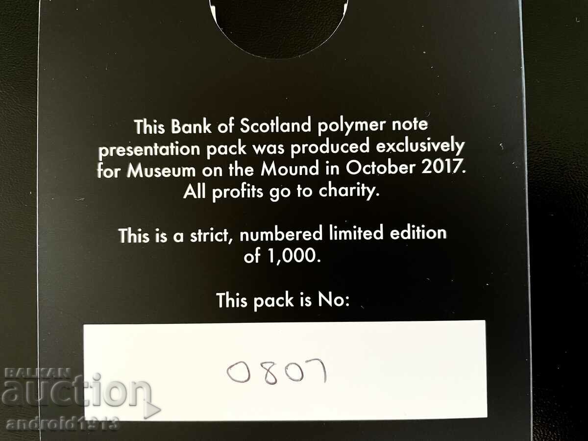 SCOTLAND - 5 & 10 POUNDS 2016 SAME SERIAL LOW NUMBERS - 7 SCOTLAND - 5 & 10 POUNDS 2016 SAME SERIAL LOW NUMBERS - 7