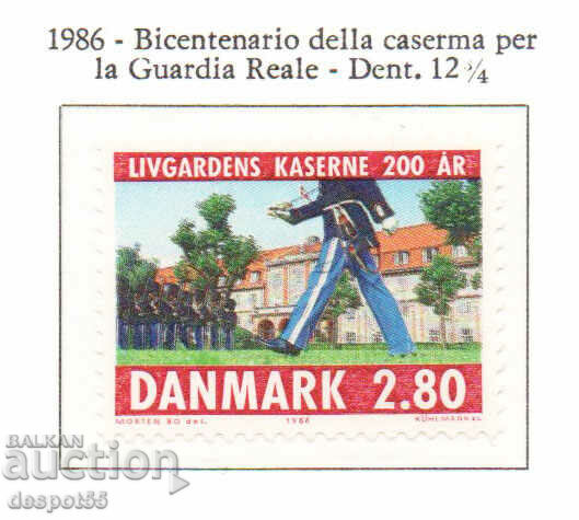 1986. Denmark. The barracks of the Royal Danish Life Guards.