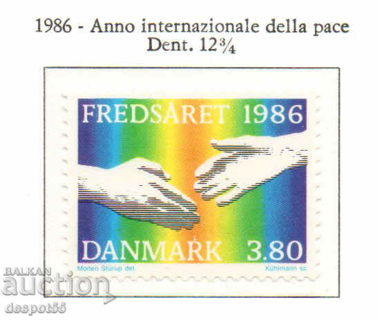 1986. Δανία. Διεθνές Έτος Ειρήνης.