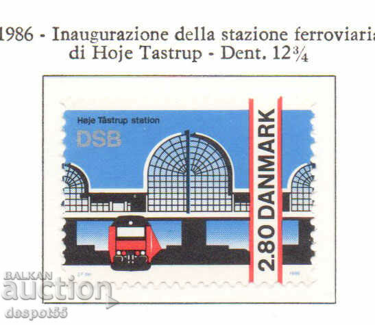 1986. Δανία. Άνοιγμα του σιδηροδρομικού σταθμού Høje Tåstrup.