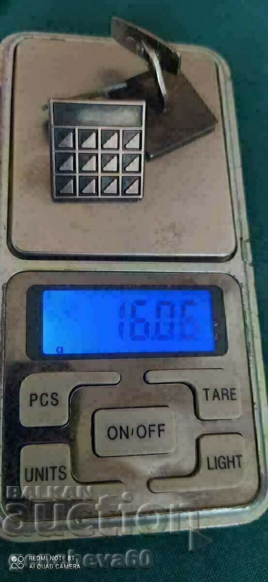 Παλιά ασημένια κουμπιά, μανσέτες, σήμα 925 - 7