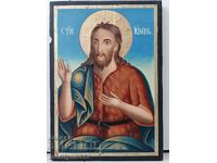 Стара икона Свети Йоан Кръстител 19ти век ОРИГИНАЛ