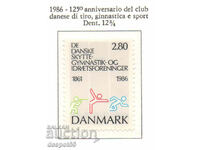 1986. Danemarca. Cluburi daneze de tir, gimnastică și sport.