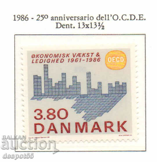1986. Denmark. 25th anniversary of the founding of the OECD.