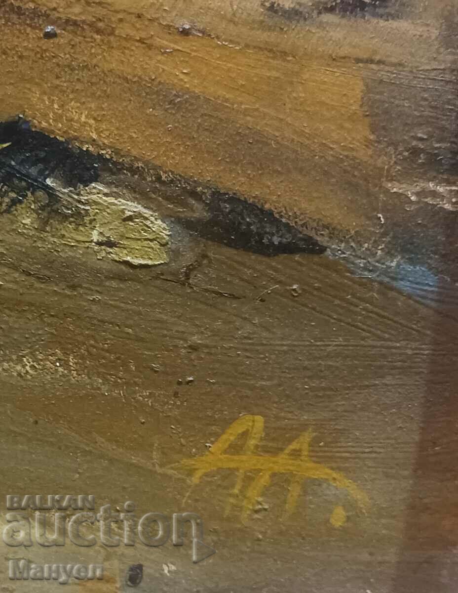 Auction Painting, landscape by Atanas Assenov. Auction Painting, landscape by Atanas Assenov.
