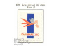 1987. Дания. Изкуство - Картина на Лин Утзон.