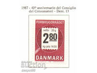 1987. Дания. 40 год. на Датския съвет на потребителите.