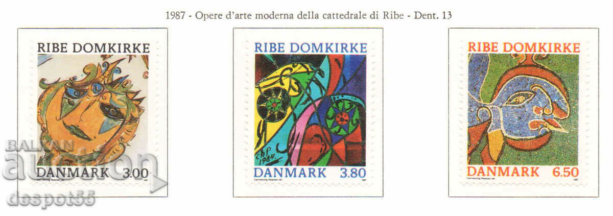 1987. Danemarca. Reconstrucția Catedralei Ribe.