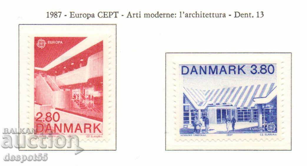 1987. Дания. Европа - Модерна архитектура.