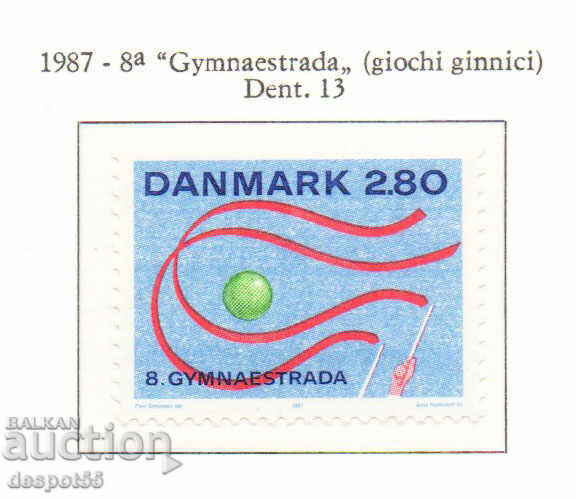 1987. Danemarca. a 8-a gimnastică din Herning.
