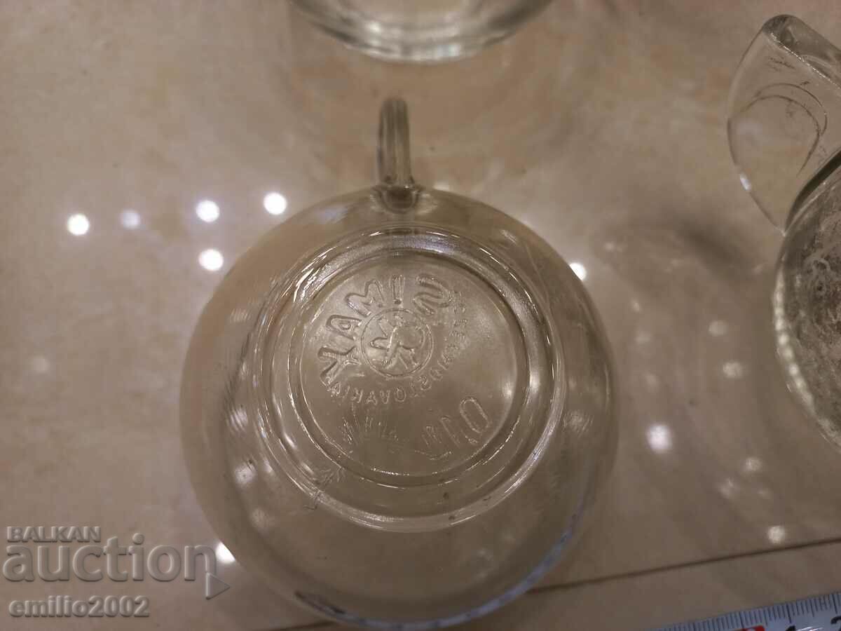 Auction Glass cups duralex Czechoslovakia Auction Glass cups duralex Czechoslovakia