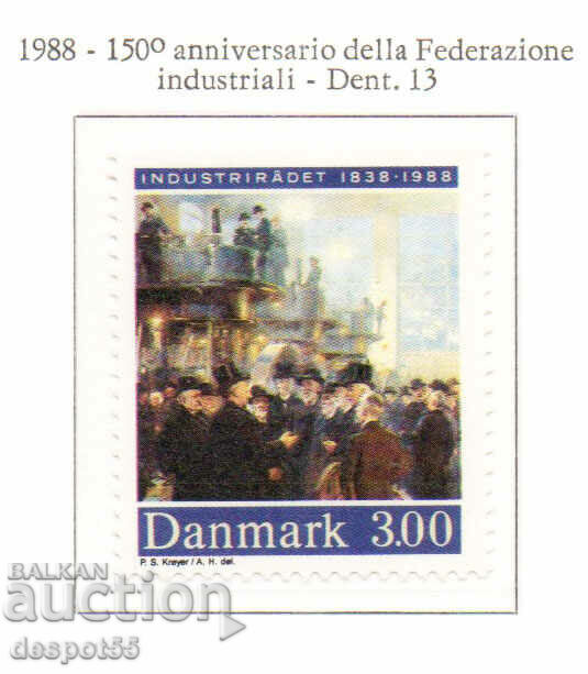 1988. Δανία. 150 χρόνια της Ομοσπονδίας της Δανικής Βιομηχανίας.