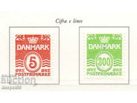 1989. Дания. Цифрови марки - Вълнообразни линии.