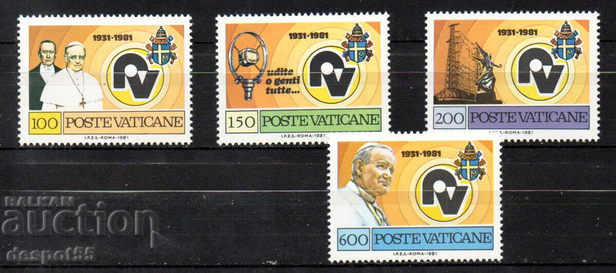 1981. Vaticanul. 50 de ani de la Radio Vatican. 1981. Vaticanul. 50 de ani de la Radio Vatican.