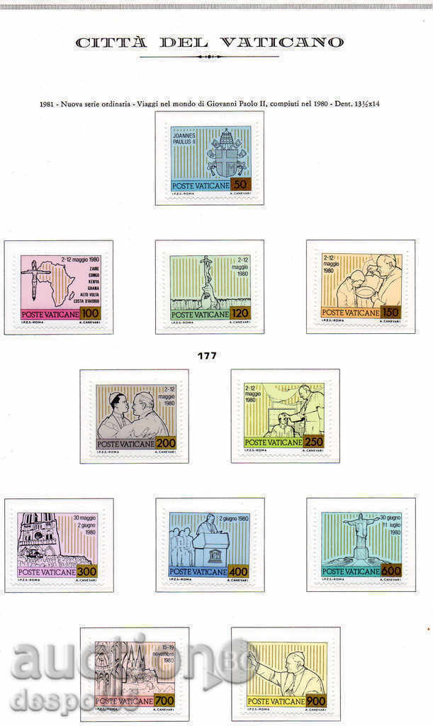 1981. Ватикана. Пътуванията на Йоан Павел II през 1980 г. 1981. Ватикана. Пътуванията на Йоан Павел II през 1980 г.
