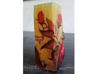 Beautiful NANCY DAUM NANCY Art Nouveau vase with butterfly replica