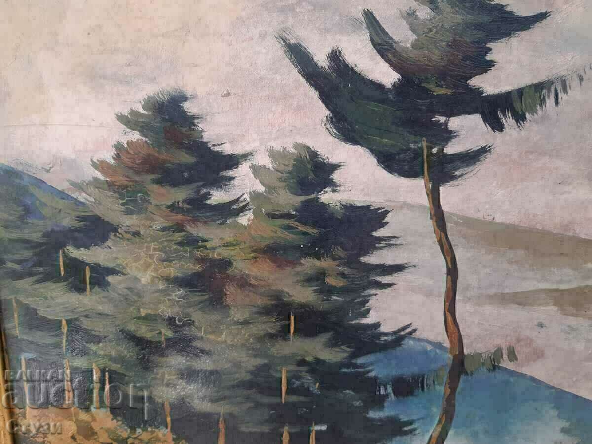 Πίνακας-Angel Ninov (1927-2017), λάδι, 44,5x59,5 cm, πιστοποιητικό με τιμή € 250.00 | 488.96 BGN