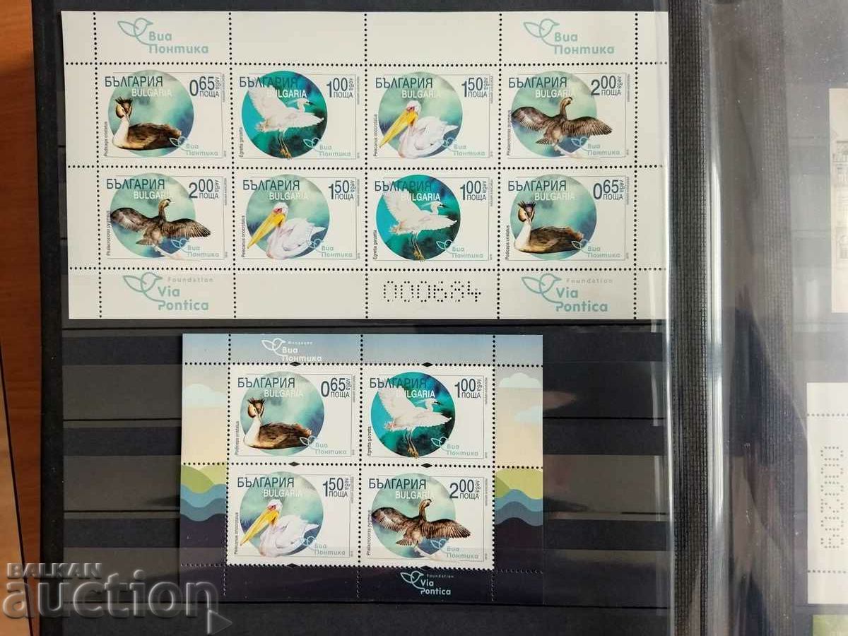 "Birds" numbered sheet and block from 2019. No. 5384/87