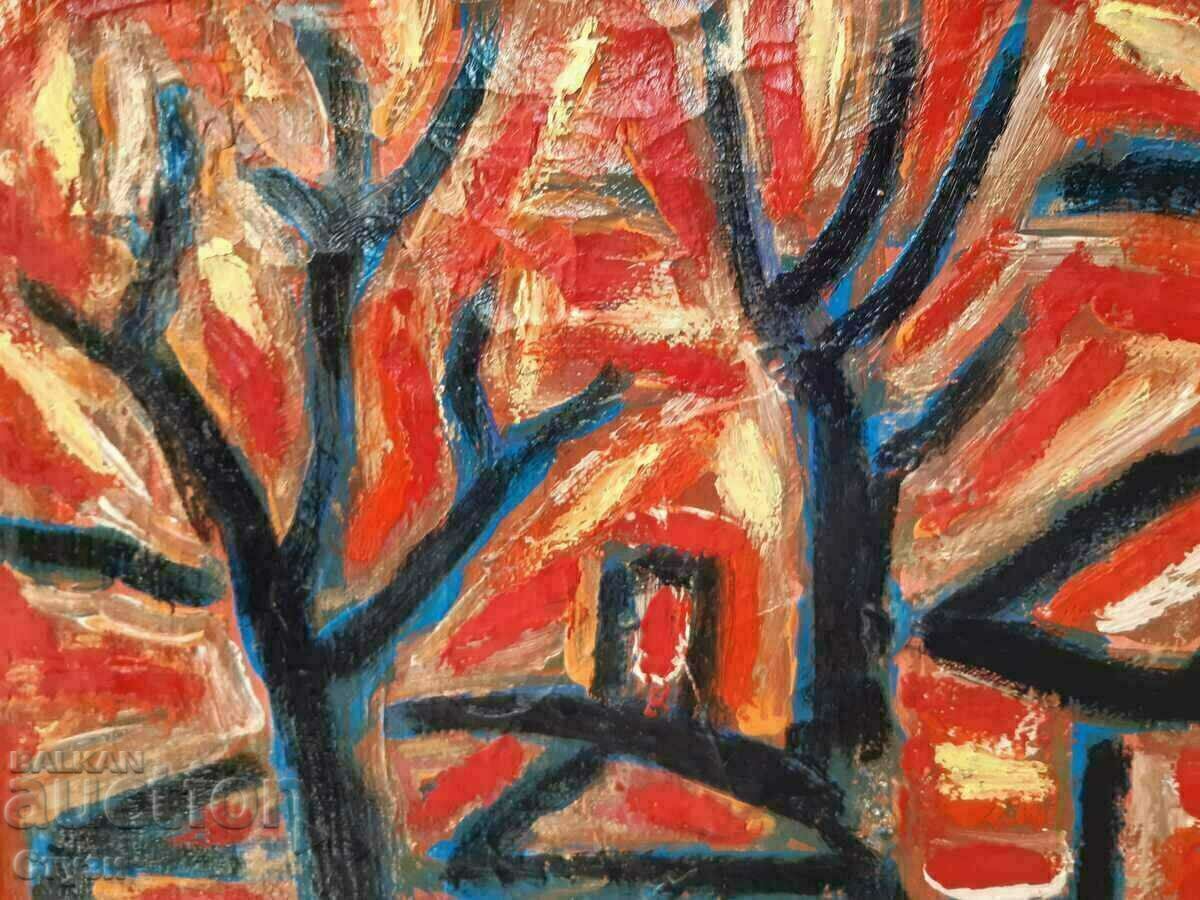 Δημοπρασία Ένας παλιός πίνακας σε στυλ Genko Genkov, λάδι σε καμβά, 52 x 70 cm Δημοπρασία Ένας παλιός πίνακας σε στυλ Genko Genkov, λάδι σε καμβά, 52 x 70 cm