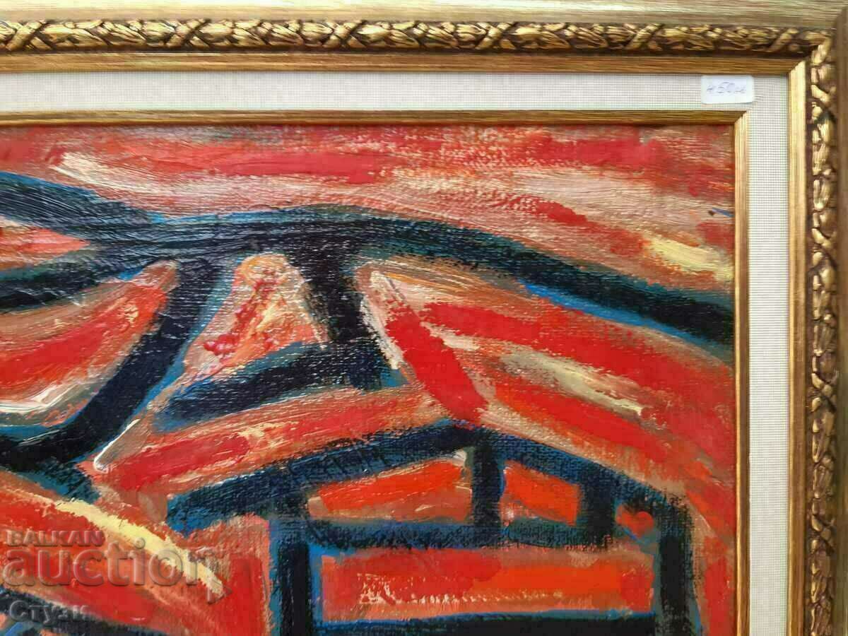 Παράδοση Ένας παλιός πίνακας σε στυλ Genko Genkov, λάδι σε καμβά, 52 x 70 cm Παράδοση Ένας παλιός πίνακας σε στυλ Genko Genkov, λάδι σε καμβά, 52 x 70 cm