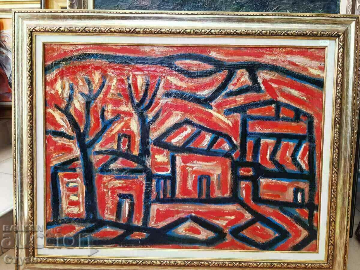 Ένας παλιός πίνακας σε στυλ Genko Genkov, λάδι σε καμβά, 52 x 70 cm Ένας παλιός πίνακας σε στυλ Genko Genkov, λάδι σε καμβά, 52 x 70 cm